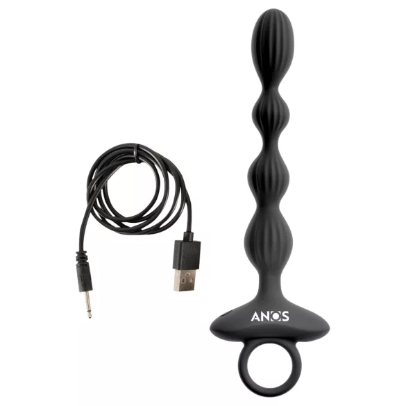Anos - 2-Motoriger Analvibrator mit Beweglichen Kugeln (Schwarz)