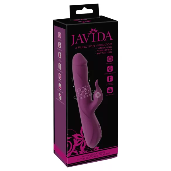 Javida - 3in1 Stoß-, Rotations-Perlenvibrator (Lila)