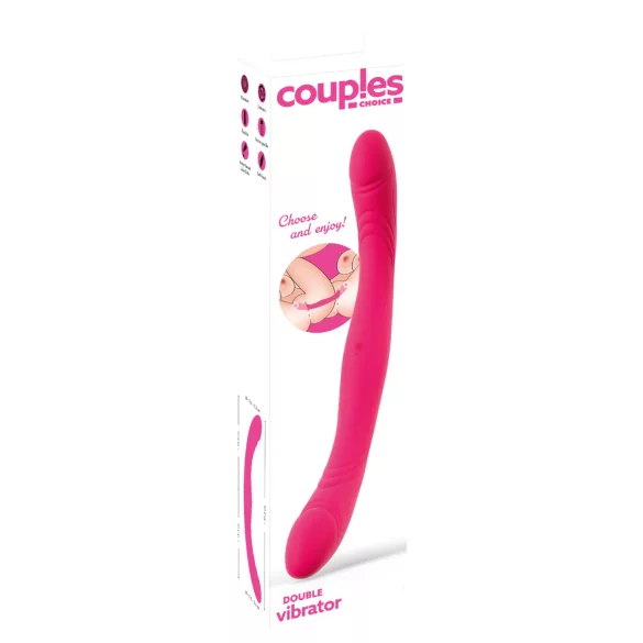 Paare Wahl - doppelendiger Vibrator (pink)