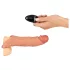 Realistixxx - Funkhandsender-Vibrationspenishülle - Natur (20cm)