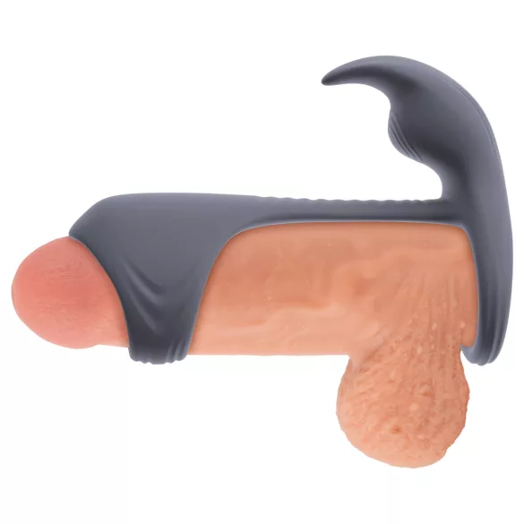 Beau Coeur Vylor - Penis- und Hodenring mit Klitorisstimulator (Grau)