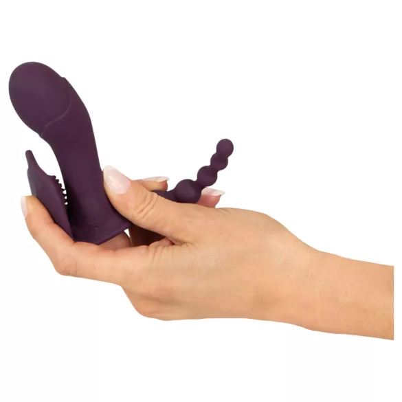 Beau Coeur Ariva - tragbarer 3-in-1 Höschenvibrator (lila)
