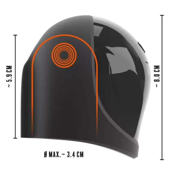 Rebel - wasserdichter Eichelvibrator (schwarz)