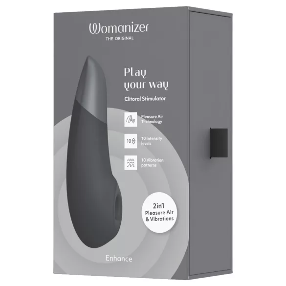 Womanizer Enhance 2in1 Druckwellen‑Klitorisstimulator + Vibrator (schwarz)