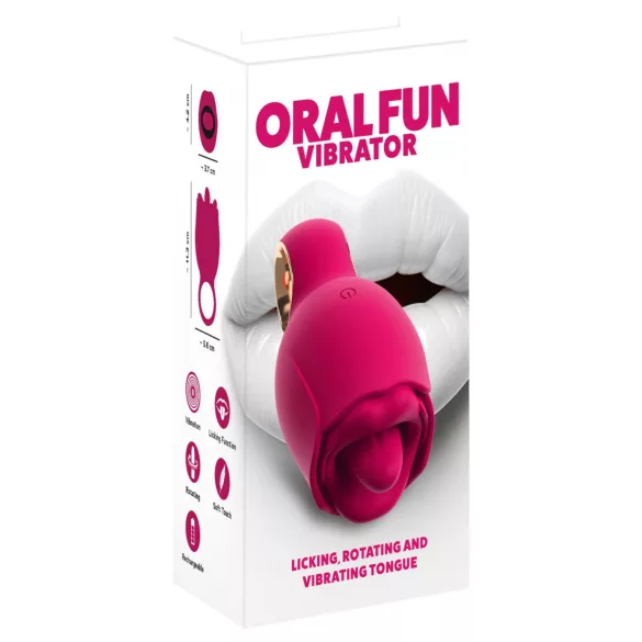 You2Toys Oral Fun - Zungen‑Vibrator zur Klitoris-Stimulation (rosa)