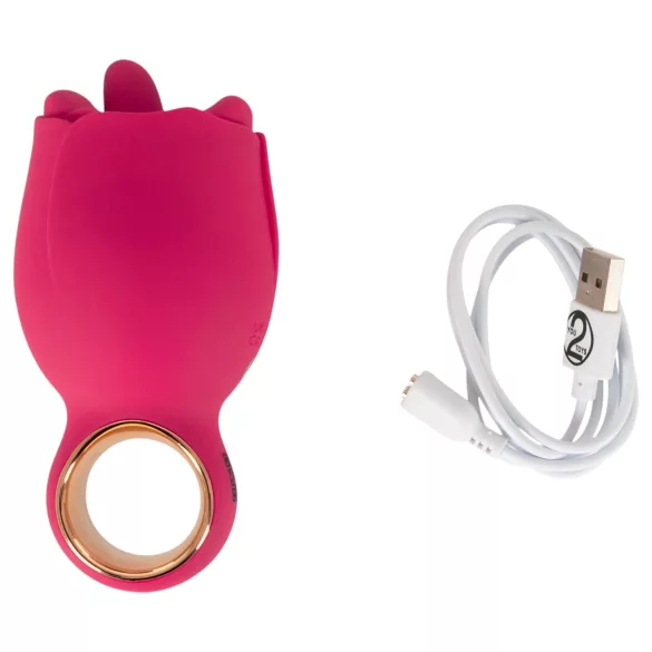 You2Toys Oral Fun - Zungen‑Vibrator zur Klitoris-Stimulation (rosa)