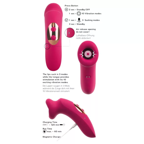 You2Toys Oral Fun - saugendes und leckendes Klitorisstimulator (rosa)