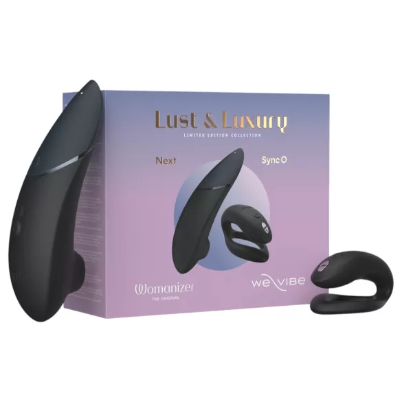 Womanizer Lust&Luxury - Klitoris- und Paarvibrator-Set (Schwarz)