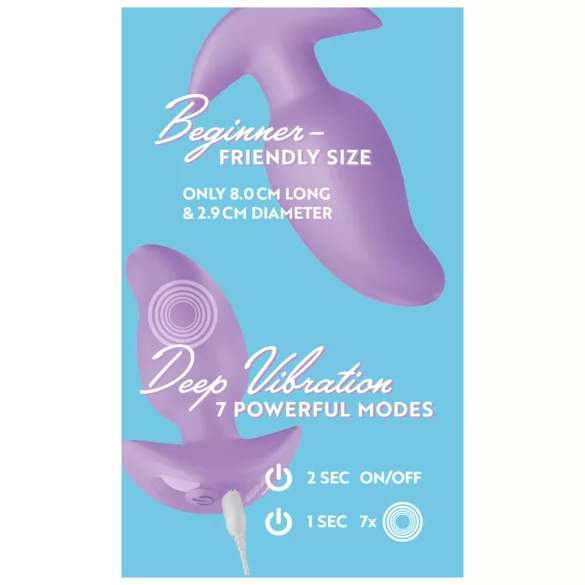 Cuties Mini - Vibrations-Analplug (Lila)