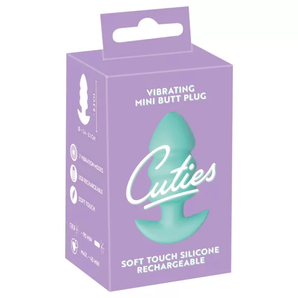 Cuties Mini - Kugelförmiger Vibrations-Analplug (Grün)