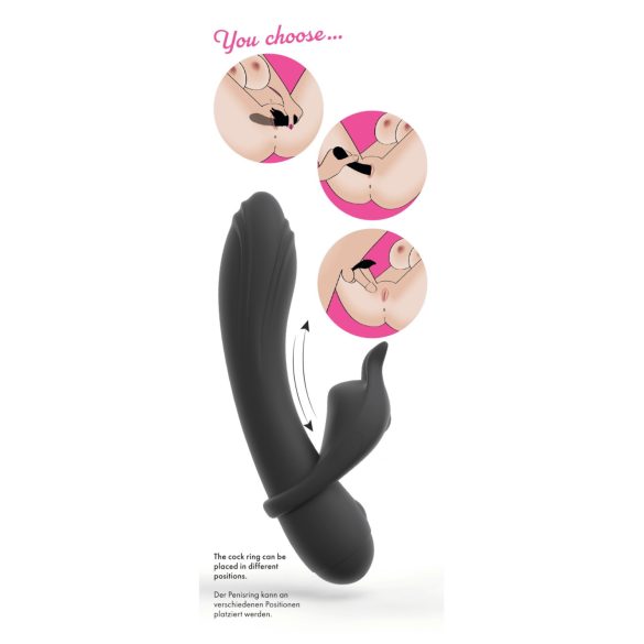 Couple Choice - Penisring und G-Punkt Vibrator (Grau)