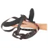 You2Toys - ferngesteuerter doppelt umschnallbarer Vibrator (schwarz)
