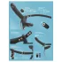 You2Toys - ferngesteuerter doppelt umschnallbarer Vibrator (schwarz)