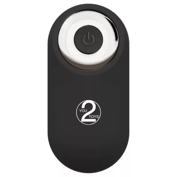 You2Toys - ferngesteuerter doppelt umschnallbarer Vibrator (schwarz)
