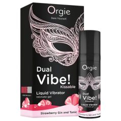   Orgie Dual Vibe - Unisex Flüssigvibrator - Erdbeere - Gin Tonic (15ml)