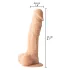 Willie City Luxe - lebensechter Silikon-Dildo (hautfarben) - 23 cm
