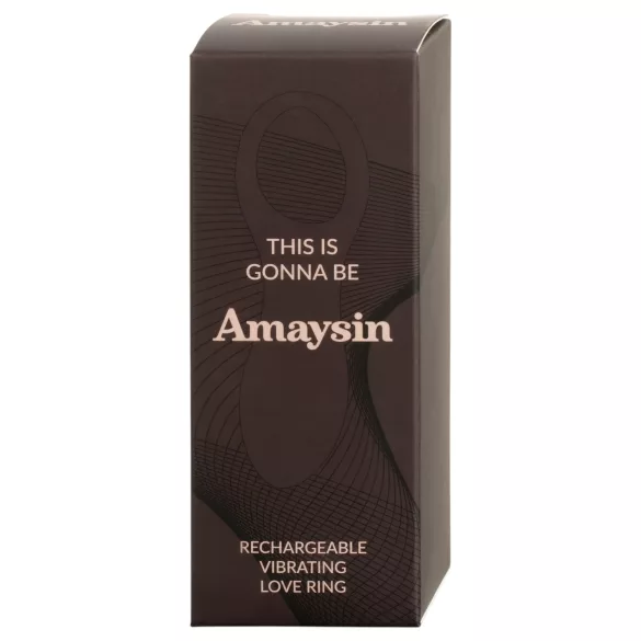 Amaysin - wiederaufladbarer vibrierender Penisring (blau)