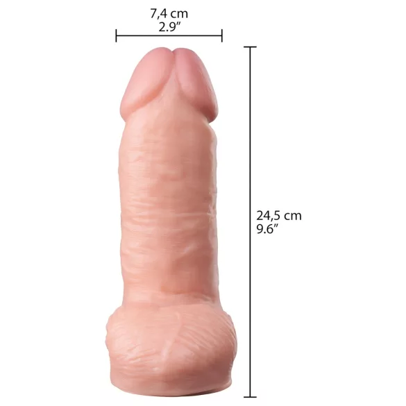 Willie City - dicker, naturgetreuer Dildo (hautfarben) - 24,5 cm