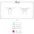 Obsessive Miamor - Netzspitze Damen-Slip mit offenem Design (Schwarz) - L/XL