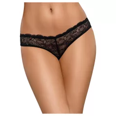   Obsessive Frivolla - pikante schwarze Damen-Spitzenpanty - L/XL