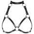 Obsessive A740 – Halsband-Dekor-Körperharness (schwarz) – S-L