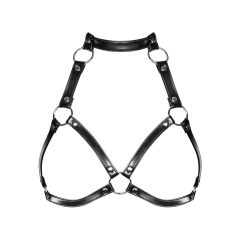   Obsessive A740 - Halsband geschmückter Körpergeschirr-Oberteil (schwarz) - S-L