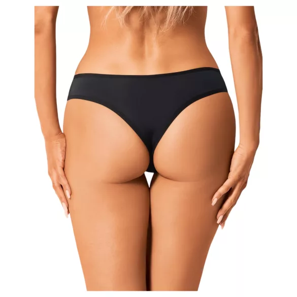 Obsessive Bella Rou - Blumenslip (schwarz) - M/L
