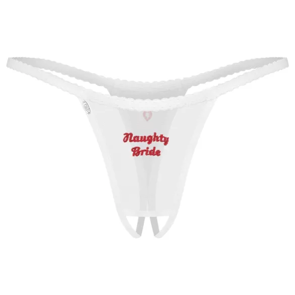 Obsessive Weddya Braut - offener String (weiß)