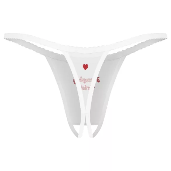 Obsessive Weddya Braut - offener String (weiß)