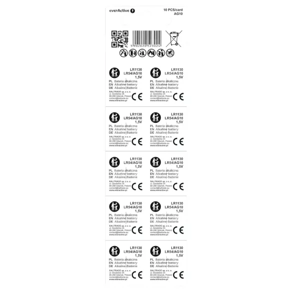 Batterie - LR1130 / LR54 - 10 Stk