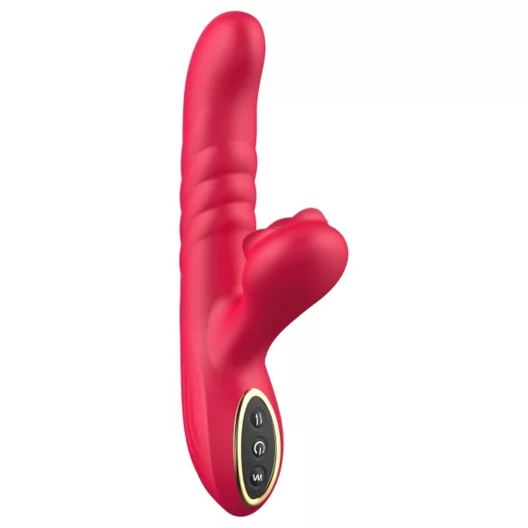 Erospace Sweet Play - 2-in-1 Stoß- und Klitorisvibrator (rot)