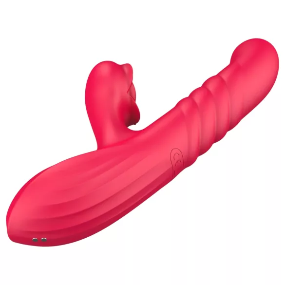 Erospace Sweet Play - 2-in-1 Stoß- und Klitorisvibrator (rot)