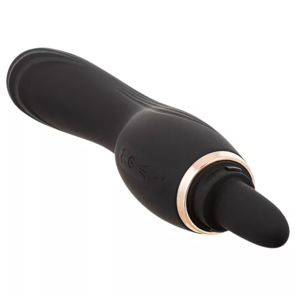 Erospace Sweet Play - 2-in-1 Klitorisstimulator-Vibrator mit Zunge und Saugfunktion (schwarz)