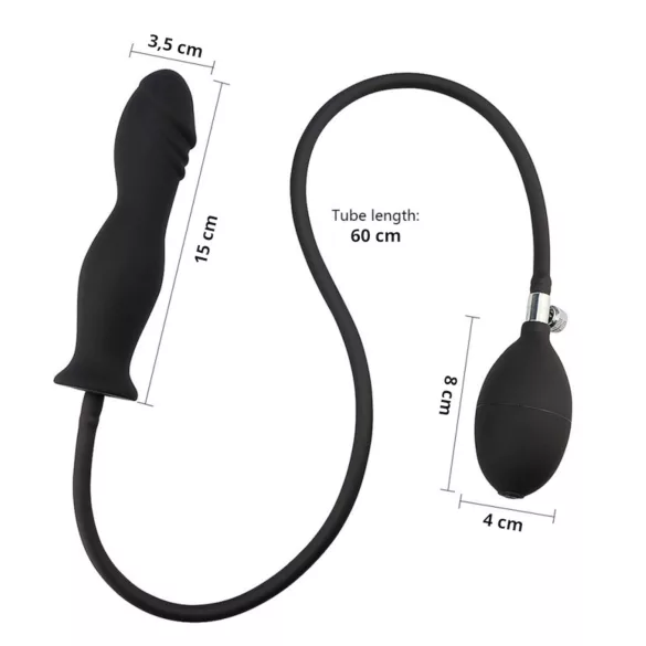 Wild Play - aufblasbarer Analplug (schwarz)