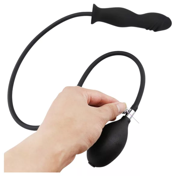 Wild Play - aufblasbarer Analplug (schwarz)
