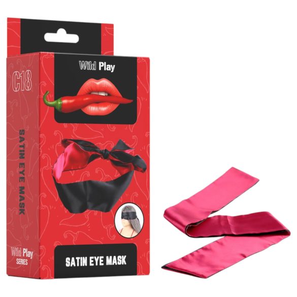 Wild Play - Satin-Augenbinde (schwarz)