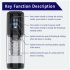 Men's Play - drehender, saugender, vibrierender Masturbator (schwarz)