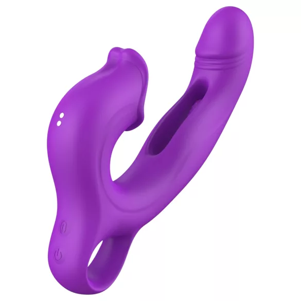 Erospace Sweet Play - Zungen-Klitorisstimulator und nickender G-Punkt-Vibrator (lila)