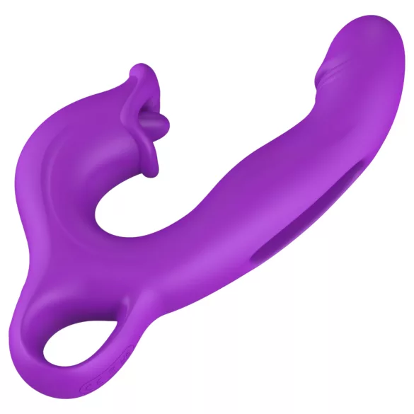 Erospace Sweet Play - Zungen-Klitorisstimulator und nickender G-Punkt-Vibrator (lila)