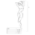 Passion BS008 - schwarzes Netz-Set mit Schleife (S-L)