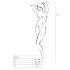Passion BS013 - Gestreiftes Netz-Set (Rot) - S-L