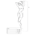 Passion BS014 - offen roter Netz-Overall mit Korsett (S-L)