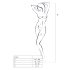 Passion BS016 - Minimalistisches Netz-Set (Weiß) - S-L