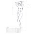 Passion BS035 - Netz-Body mit Trägern, offen (Schwarz) - S-L