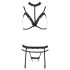 Passion Devil Shelly - Erotisches Spitzen-Set (Schwarz) - L/XL
