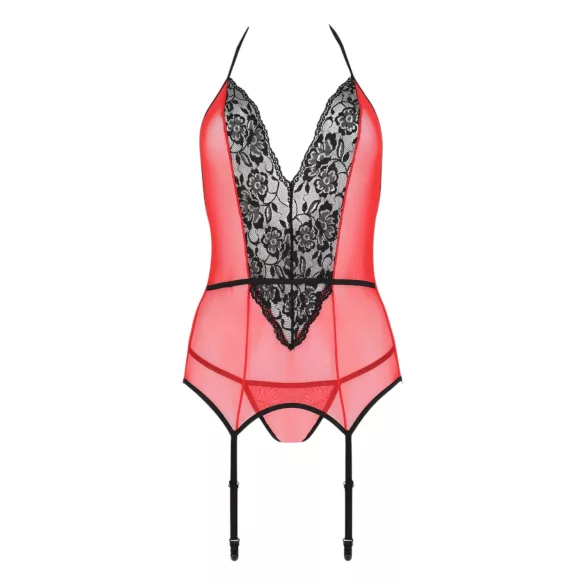 Passion Peonia - BH-Top und String (rot)