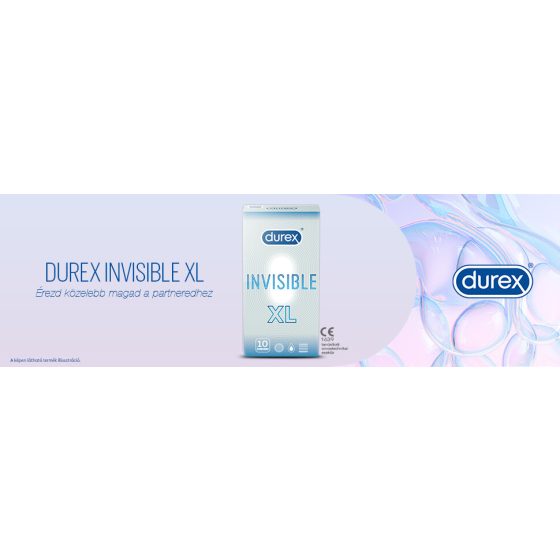 Durex Invisible XL - Extra große Kondome (10 Stück)