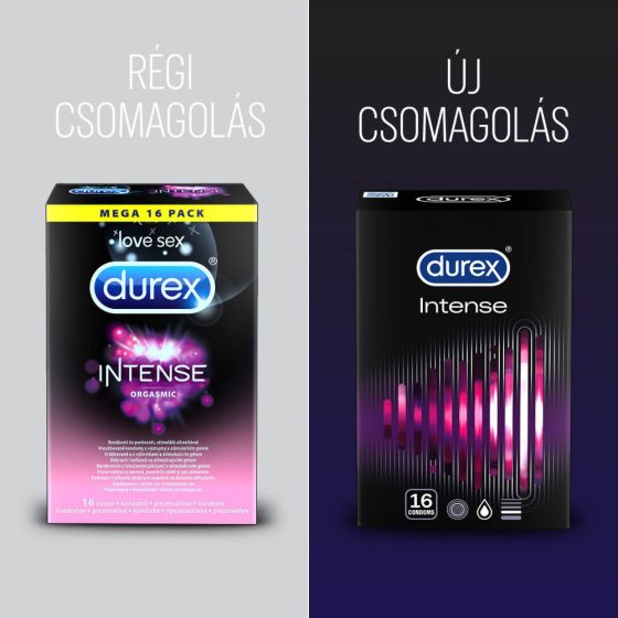 Durex Intense - gerippte und genoppte Kondome (16 Stück)