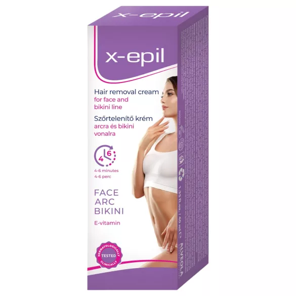 X-Epil - Enthaarungscreme für Gesicht/Bikinizone (40ml)