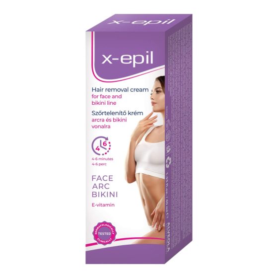 X-Epil - Enthaarungscreme für Gesicht/Bikinizone (40ml)